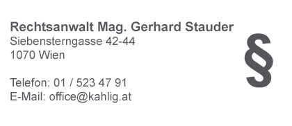 Rechtsanwalt Mag. Gerhard Stauder